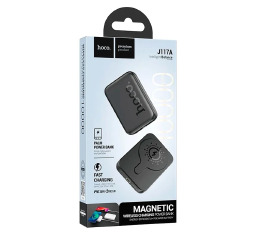 Павербанк  10000 Hoco J117A MagSafe 15W/PD20W/QC3.0 (input Type-C) чор