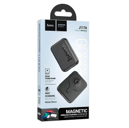 Павербанк  10000 Hoco J117A MagSafe 15W/PD20W/QC3.0 (input Type-C) чор