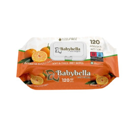 Серв вологі 120шт BabyBella Мандарин (12)