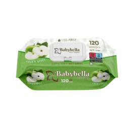 Серв вологі 120шт BabyBella Яблуко (12)