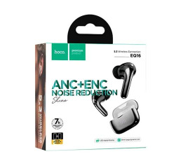 Bluetooth Air Pods Hoco EQ16 LED чор