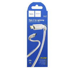 Кабель iPhone (PD) Hoco X62 3A/20W біл