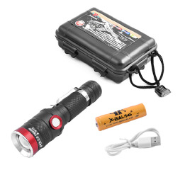 Ліхтар Police 736-T6, 1x18650, zoom, ЗП microUSB, Box