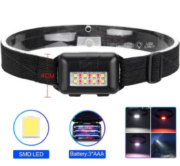 Ліхтар налобний PLD-818-1-8SMD (White+Red), 3xAAA