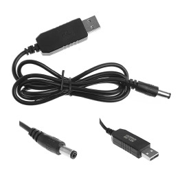 Кабель DC-USB 12V 5.5х2.1мм (роутер)