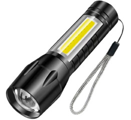 Ліхтар Police 511-XPE+COB, Li-Ion акум., zoom, ЗП microUSB