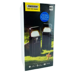Павербанк  40000 INT-P04 2USB/2PD/LED дис ліх каб чор