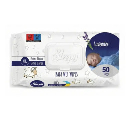 .Рушники вологі 50 SLEEPY BABY Lavender (12)