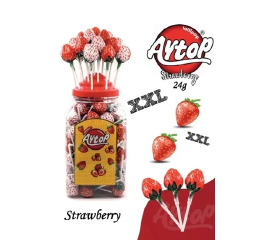 Льодяник 'AYTOP STRAWBERRY' 24г 80шт (6)