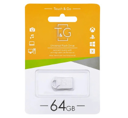 USB  64GB 2.0 T&G 106 metal сталева (коротка)