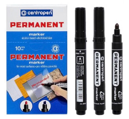 К_Маркер CENTROPEN 8566 товстий чор (10шт)
