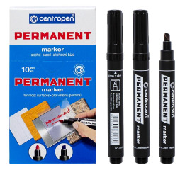 К_Маркер CENTROPEN 8576 скошений чор (10шт)