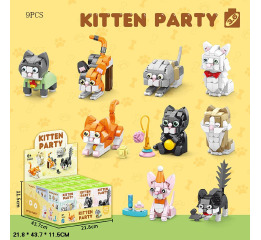 Конструктор S0004 Kitten Party, 21,8*43,7*11,5см