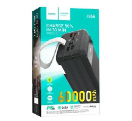 Павербанк  50000 Hoco J86A 3A/2USB/QC3.0/22.5W/PD20W/LED дис ліх