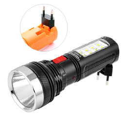 Ліхтар Luxury 227, 1W + 8SMD, акум, 220V