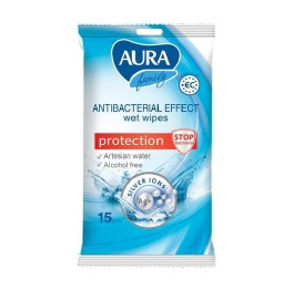 .Серв вологі 15 AURA ANTIBAC (40)