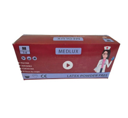 Рукавички лат 'MEDLUX' M (25пар*10)