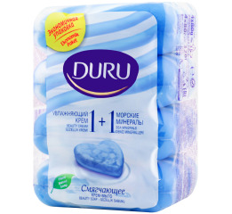 Мило Duru 1+1 мор мінерали та крем 4*80г ЕКОПАК