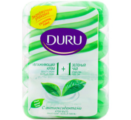 Мило Duru 1+1 зелений чай та крем 4*80г ЕКОПАК