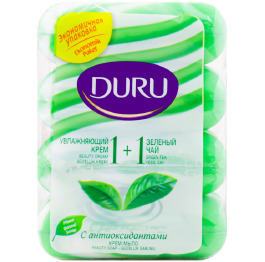 Мило Duru 1+1 зелений чай та крем 4*80г ЕКОПАК