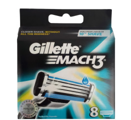 GILLETTE карт Mach 3 (8шт+8)