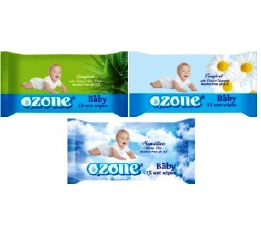 Салфетки влажные 15шт Ozone для детей